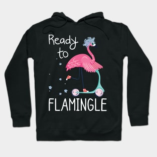 Funny Flamingo Ready To Flamingle Hoodie